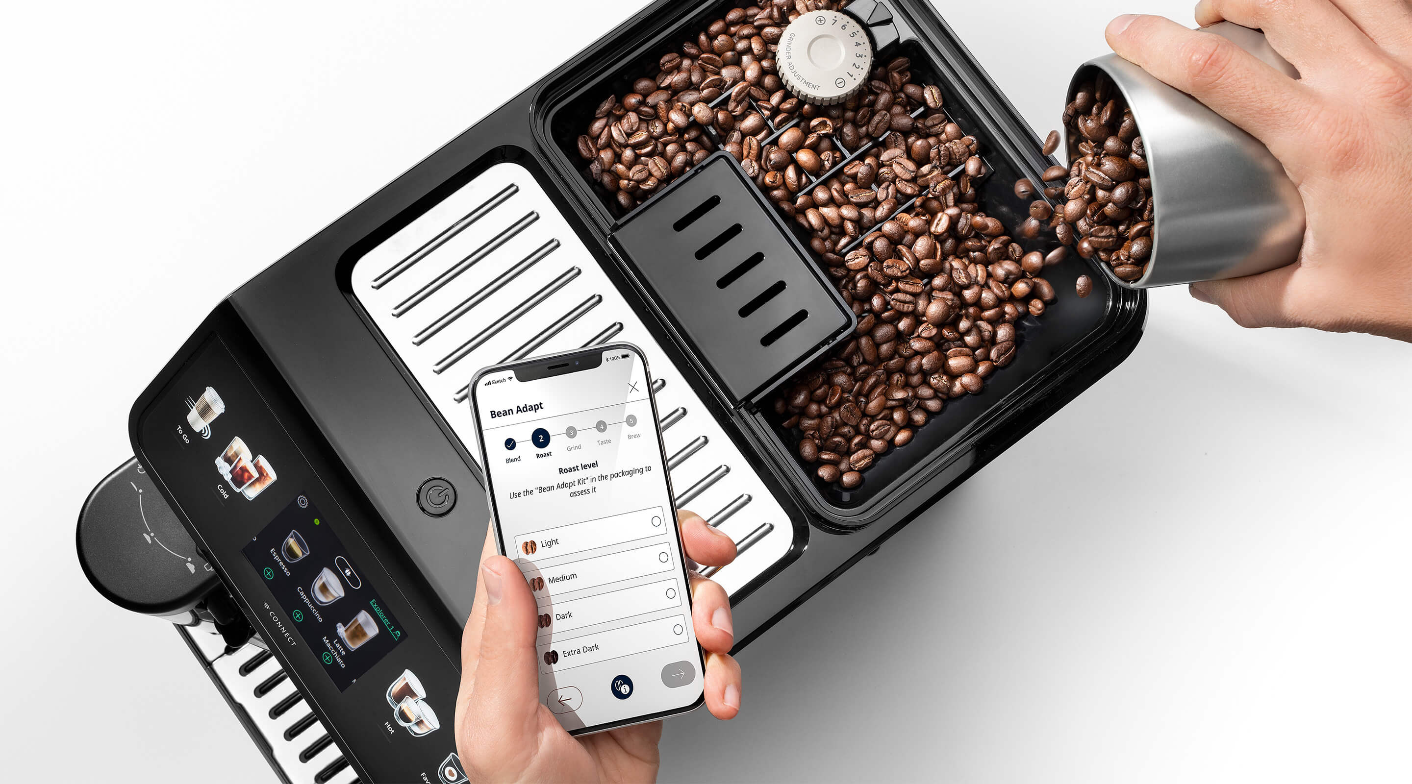 De'longhi Eletta Explore Automatic Coffee Machine with Cold Brew - Image 5